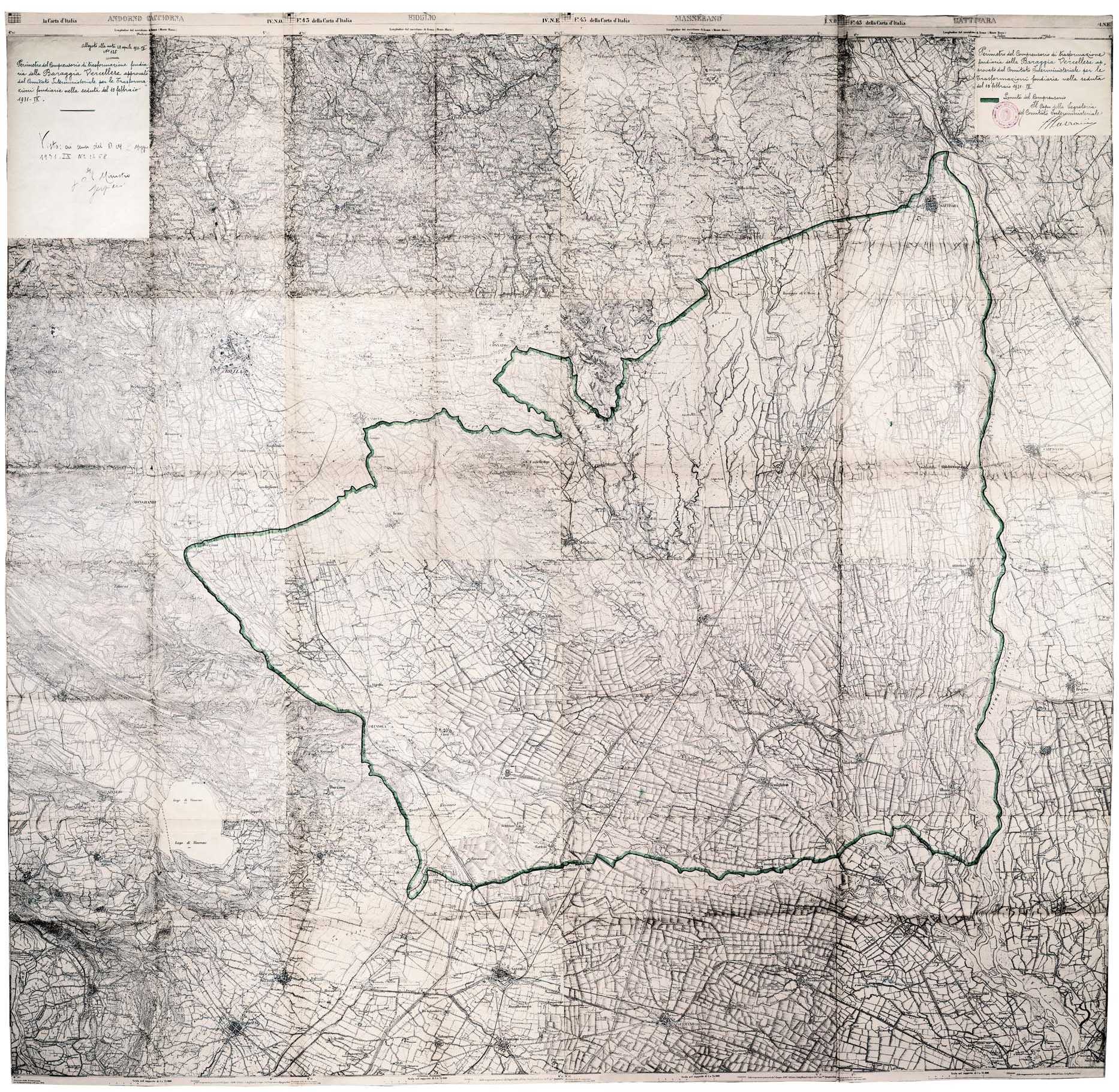 planimetria comprensorio 1931
